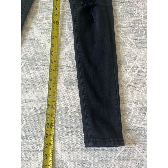 KanCan Womens Jeans KC6040BK Black Skinny Distressed High Rise Size 0/23 - Picture 6 of 7